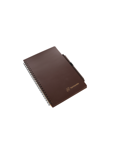 Coffee grounds notebook with pen